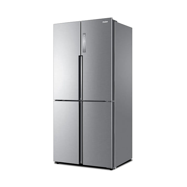 Haier No Frost Refrigerator, 4 Doors, 502 Liters, Inverter, Silver - HRF-550TDPD