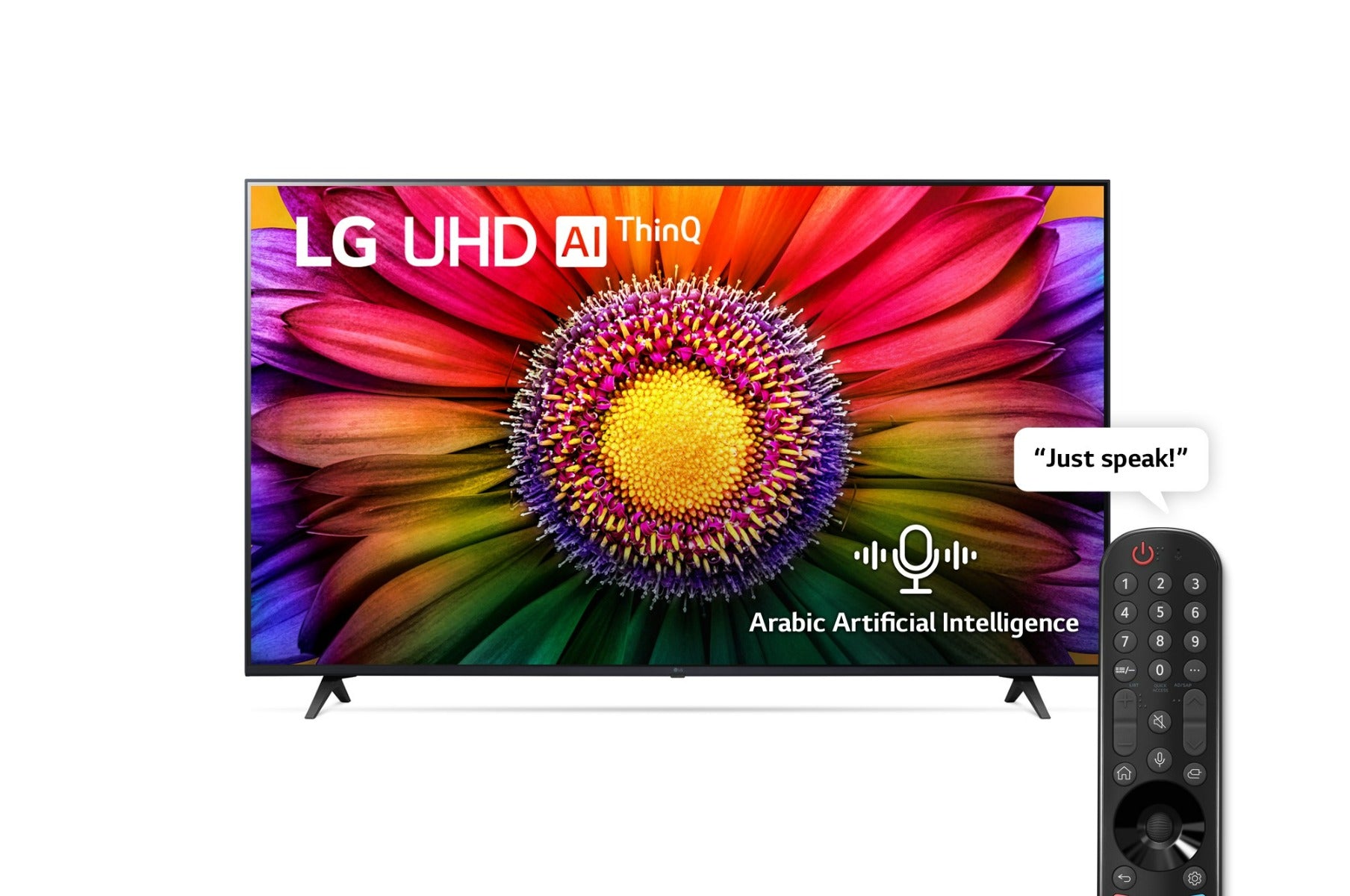 LG 55 Inch 4K UHD Smart LED TV with Magic Remote - 55UR80006LJ