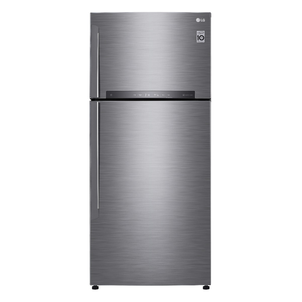 LG No Frost Top Mount Refrigerator with Inverter Motor, 506 Liters, Silver - GN-H722HLHL
