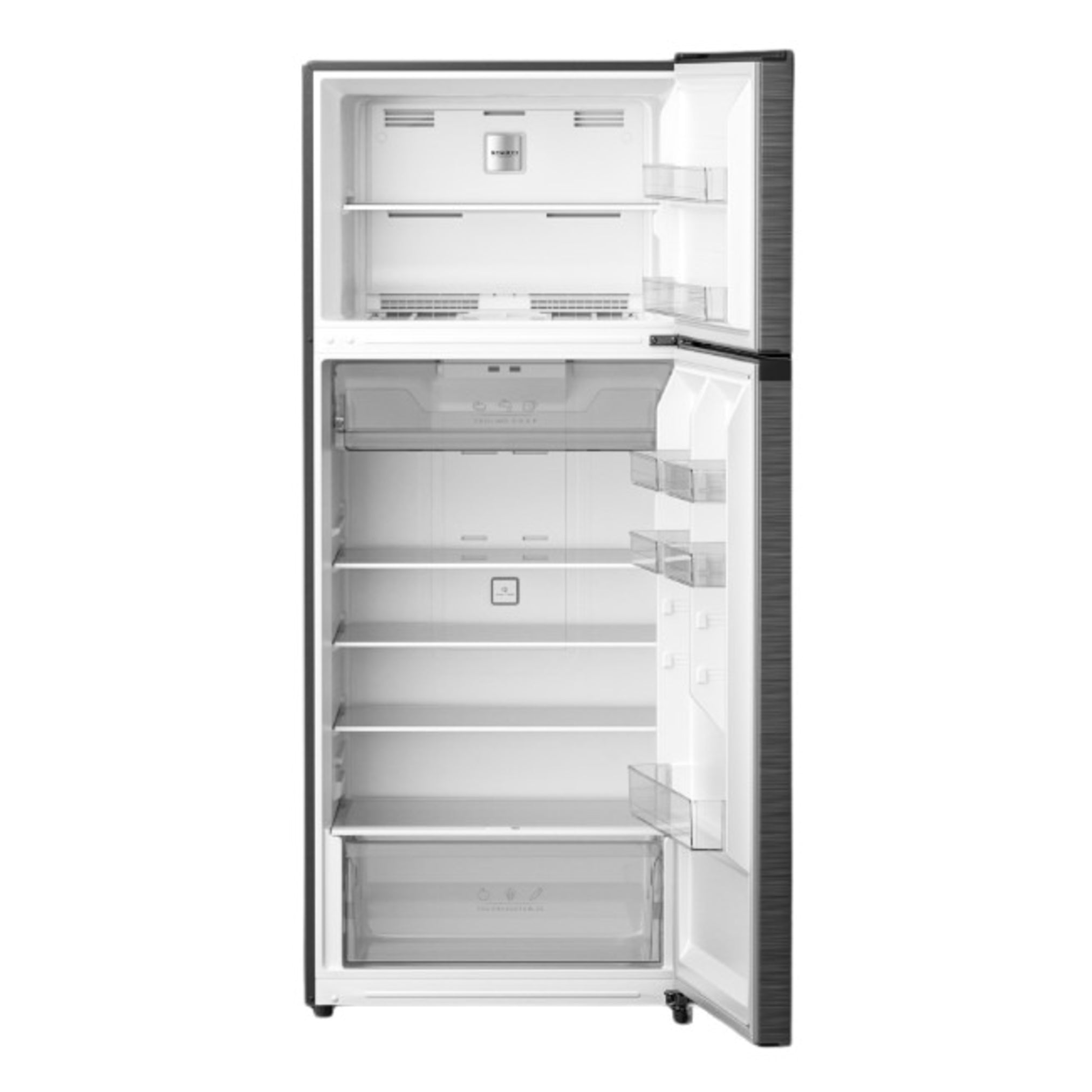Midea No Frost Refrigerator, 535 Liters, Inverter, Stainless Steel - RT723MTN46D