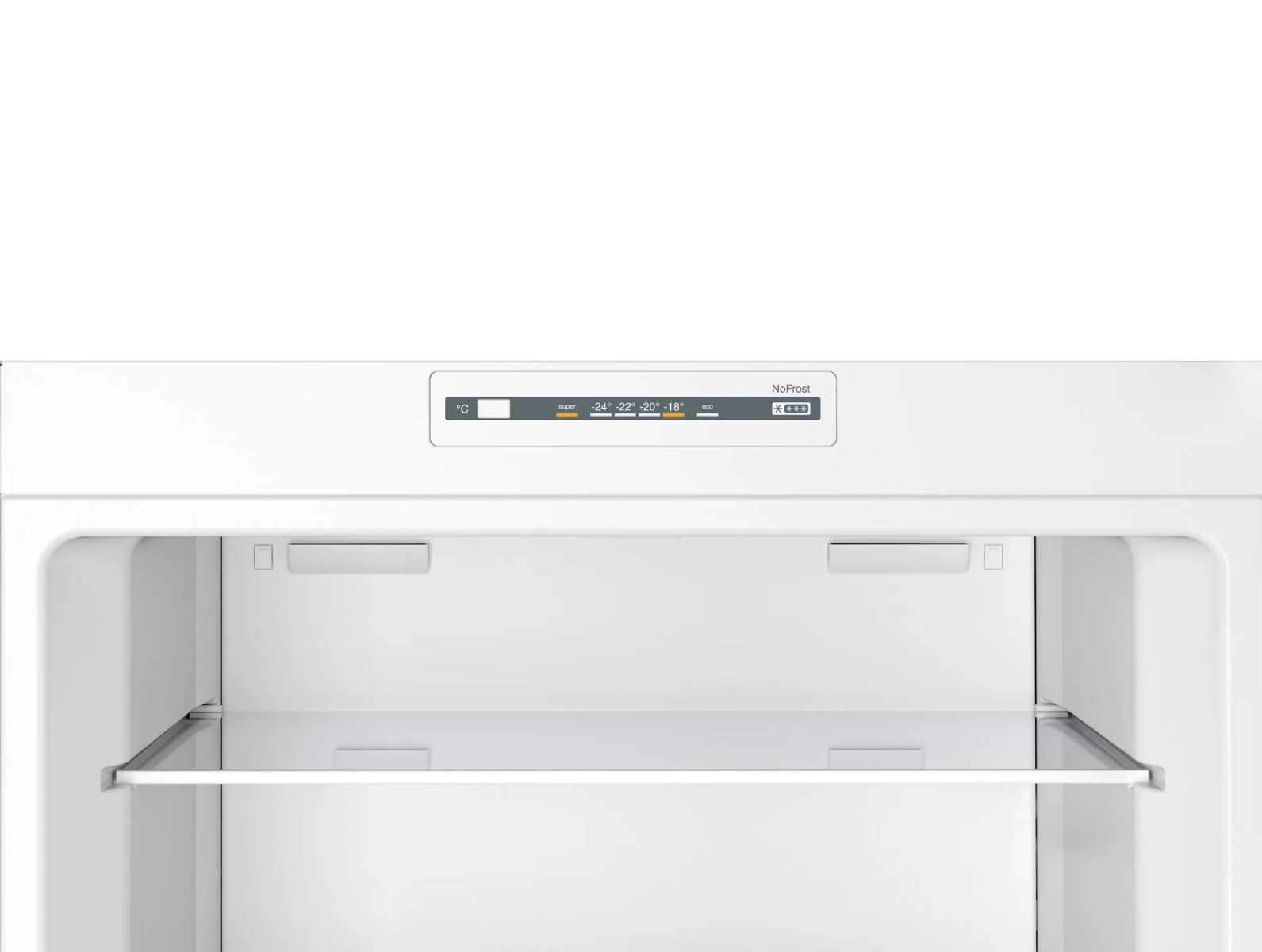 Bosch Serie | 4,KDN55NL2E8 free-standing fridge-freezer with freezer at top