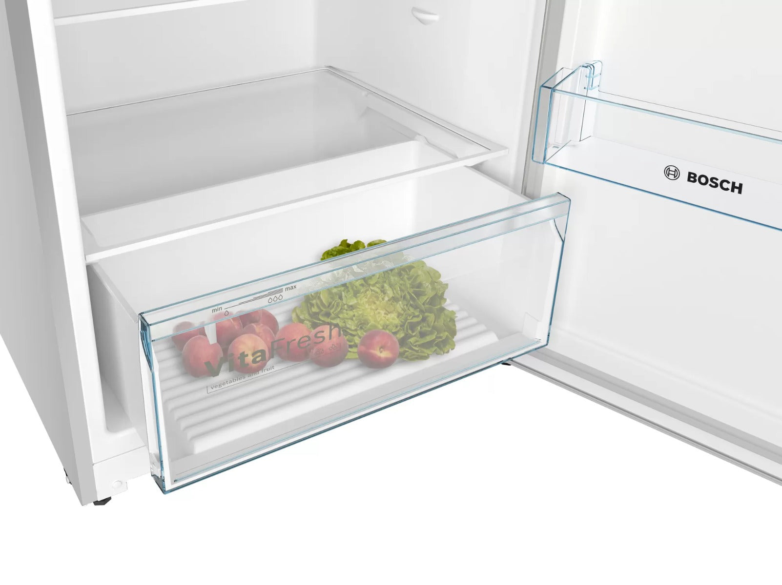 Bosch Serie | 4,KDN55NL2E8 free-standing fridge-freezer with freezer at top