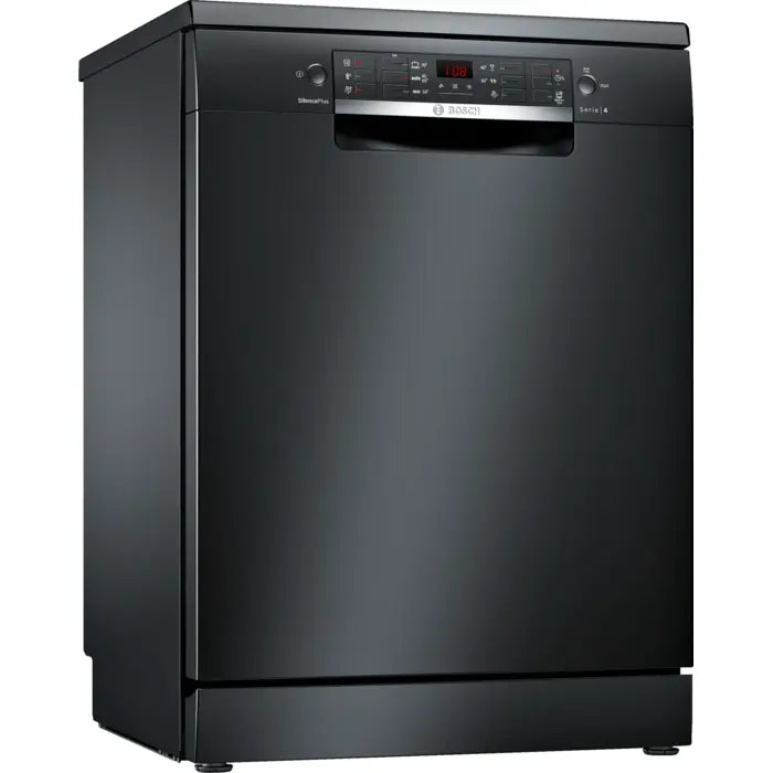 Bosch Free Standing Dishwasher 13 Set 60 cm Digital Black, SMS46NB01V