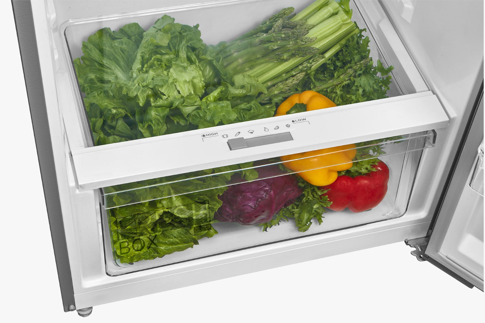 Midea No Frost Refrigerator, 535 Liters, Inverter, Stainless Steel - RT723MTN46D