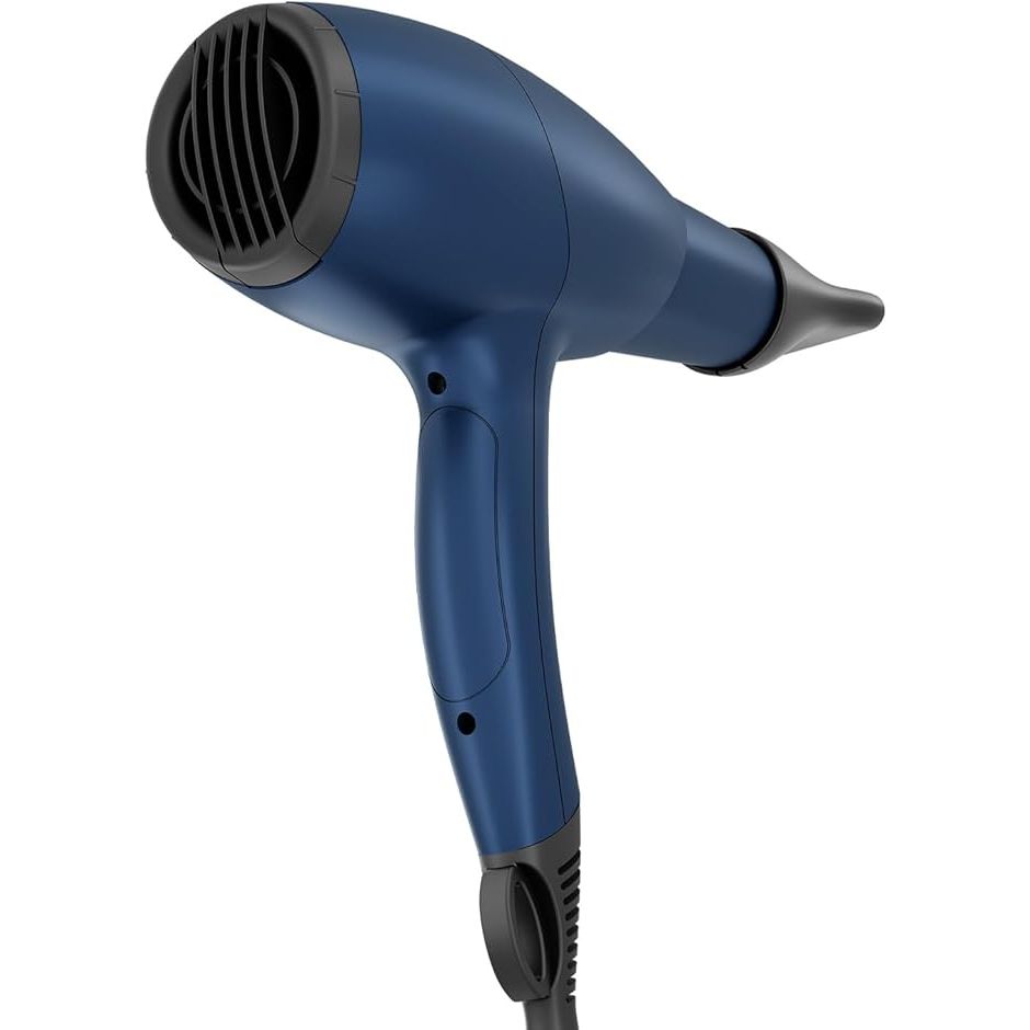 Rush Brush D3 Ultra Hair Dryer with Attachments, 2400 Watt, 3 Temperatures - Navy