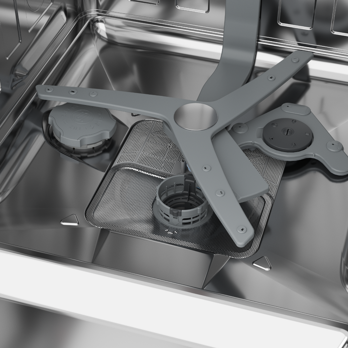 غسالة اطباق بيكو انفرتر، 15 فرد، فضي - Beko BDFN36531XC