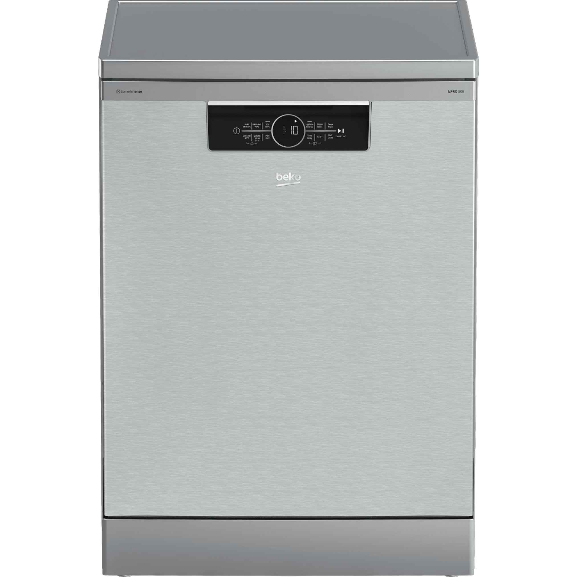 غسالة اطباق بيكو انفرتر، 15 فرد، فضي - Beko BDFN36531XC