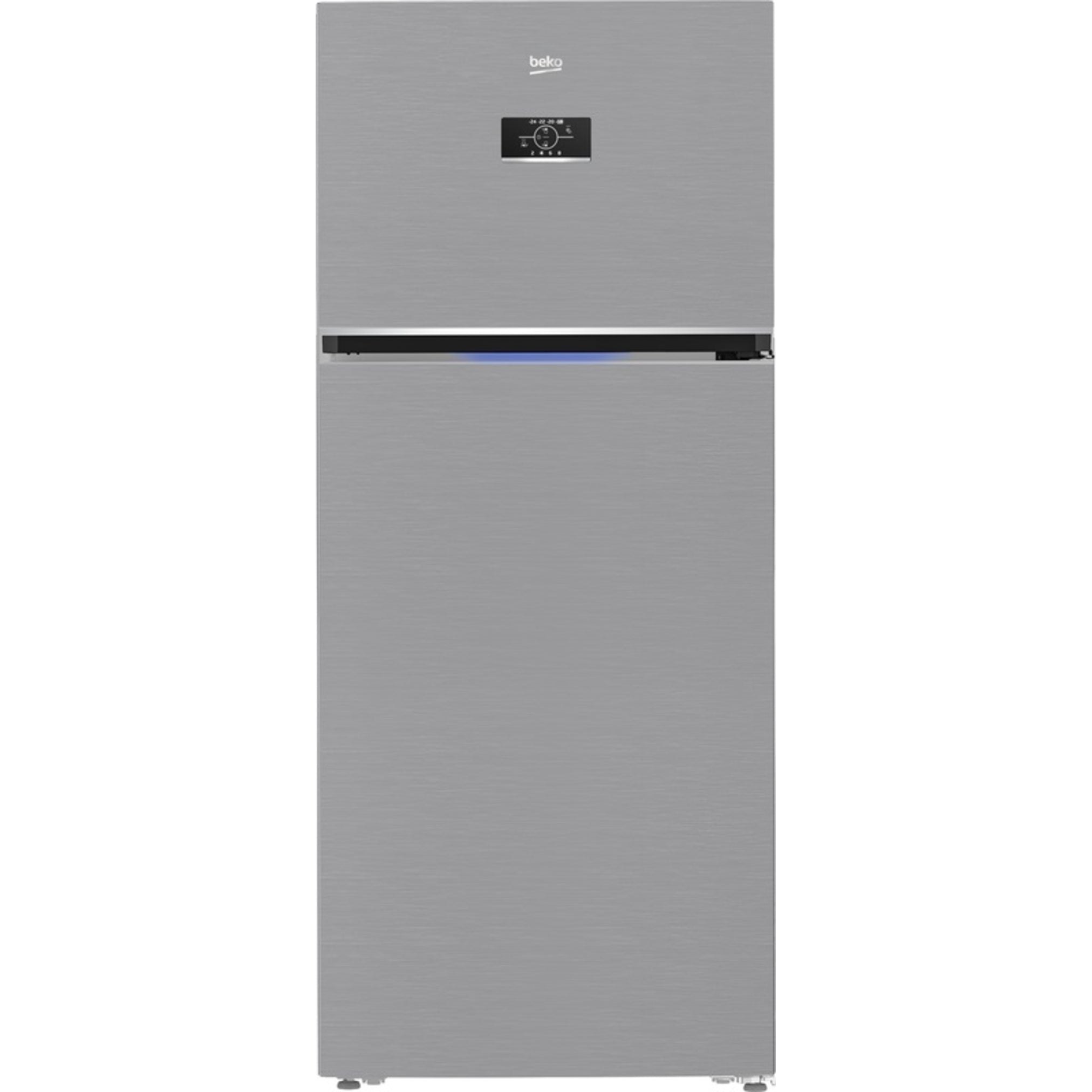 Beko Freestanding Refrigerator, No Frost, 2 Doors, 590 Litres, Inverter Motor, Silver - B3RDNE590ZXB