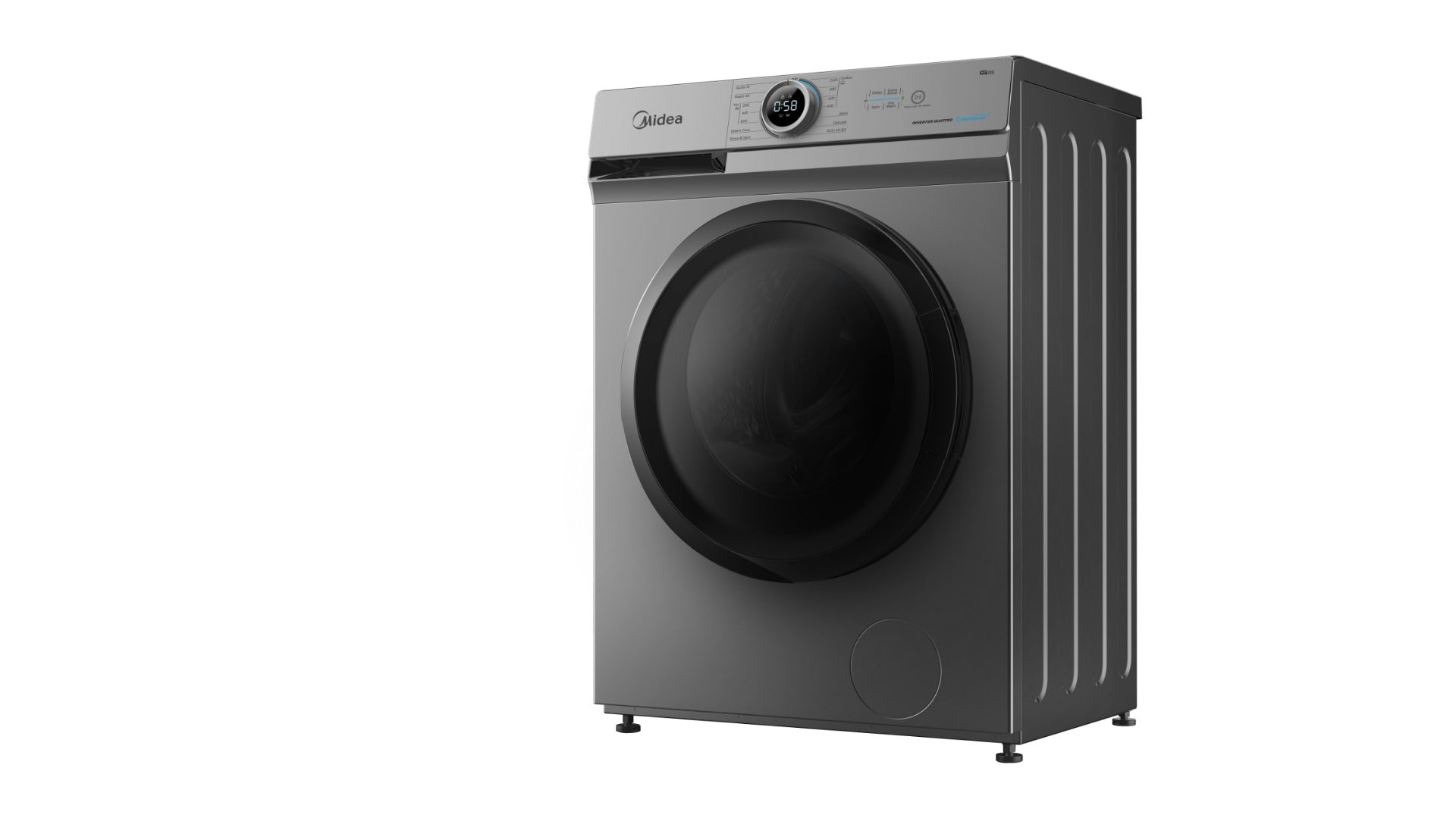 غسالة ميديا ​​7 كجم تحميل امامي عاكس، فضي - MF100W70B/TT