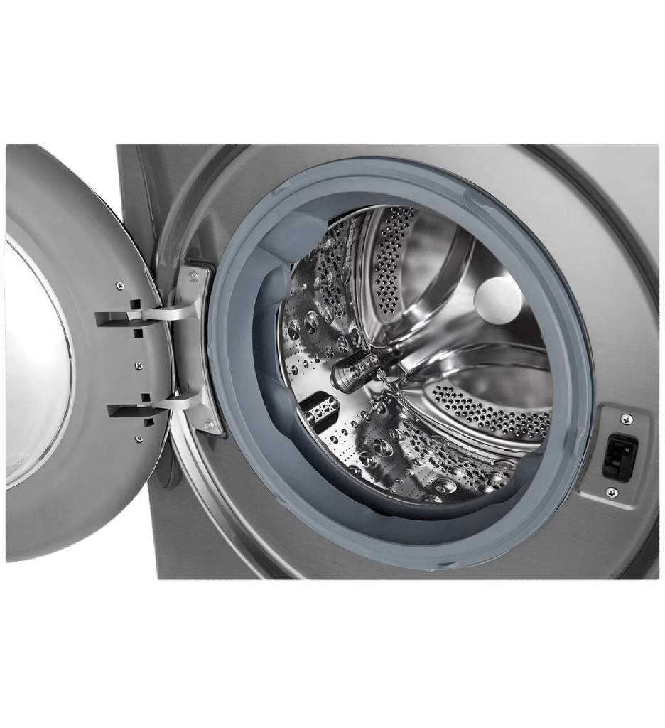 LG Vivace Washing Machine 9KG, with AI DD technology, Silver-LG ThinQ™-F4R5VYG2T