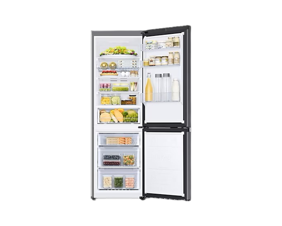 Samsung No Frost Refrigerator, 344 Liters, Black - RB34T672FB1-MR