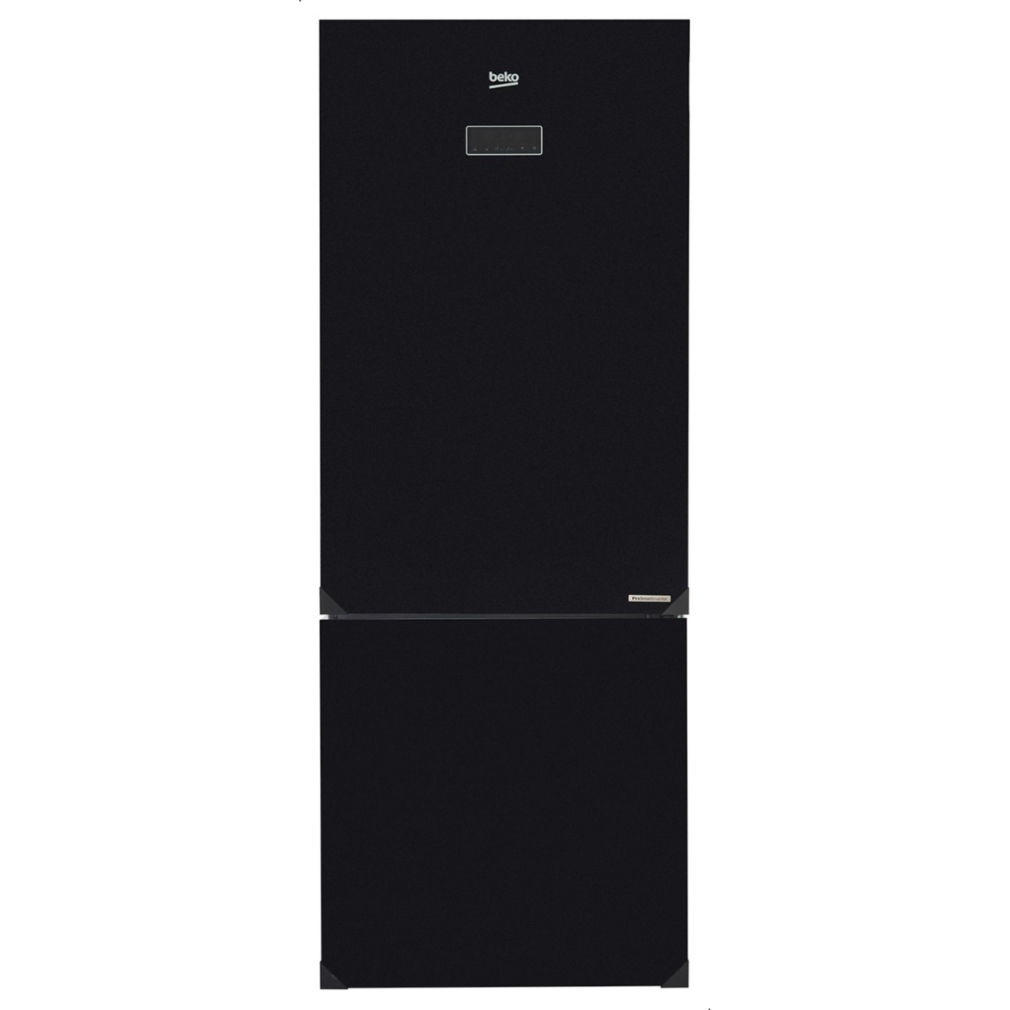 Beko No-Frost Inverter Refrigerator, 501 Liters, Black Glass - RCNE560E35ZGB