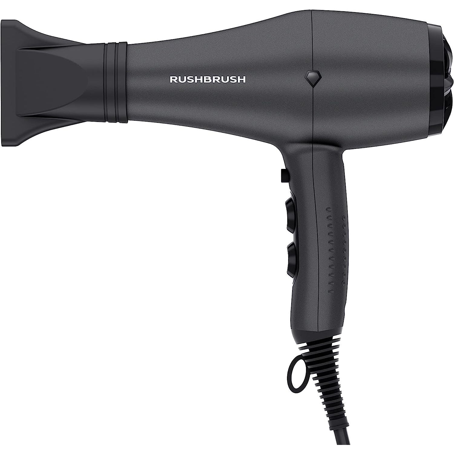 Rush Brush Hair Dryer, 3000 Watt, 3 Temperatures, Black - D3K