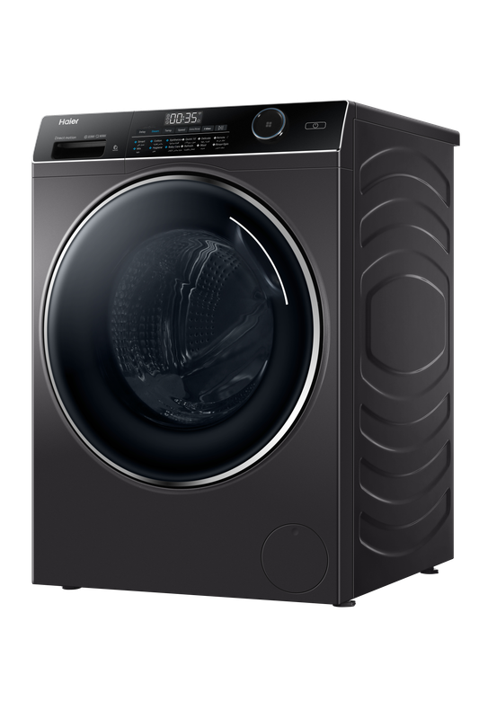 Haier Front Load Washing Machine with Inverter Direct Drive, Large Tub, 9 kg, 1400 RPM, Dark Silver - HW90-B14959S8TU1