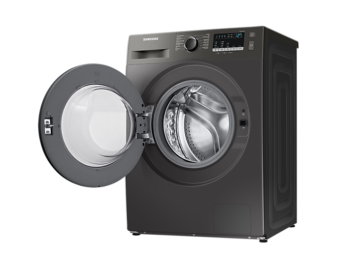 Samsung Front Load Automatic Washing Machine, 9 KG, Silver - WW90T4040CX1AS