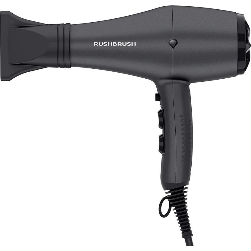 Rush Brush D3 Turbo Hair Dryer, 2600 Watt - Black