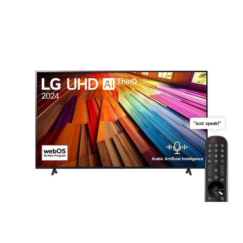 LG 55 Inch 4K UHD Smart LED TV with Built in Receiver - 55UT80006LA
