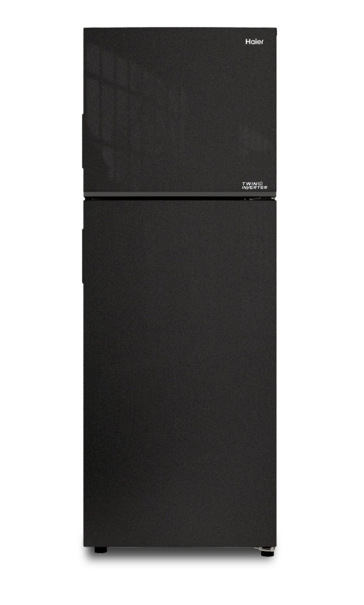 Haier No Frost Refrigerator, 357 Liters, Inverter, Black - HRF-380TMBM