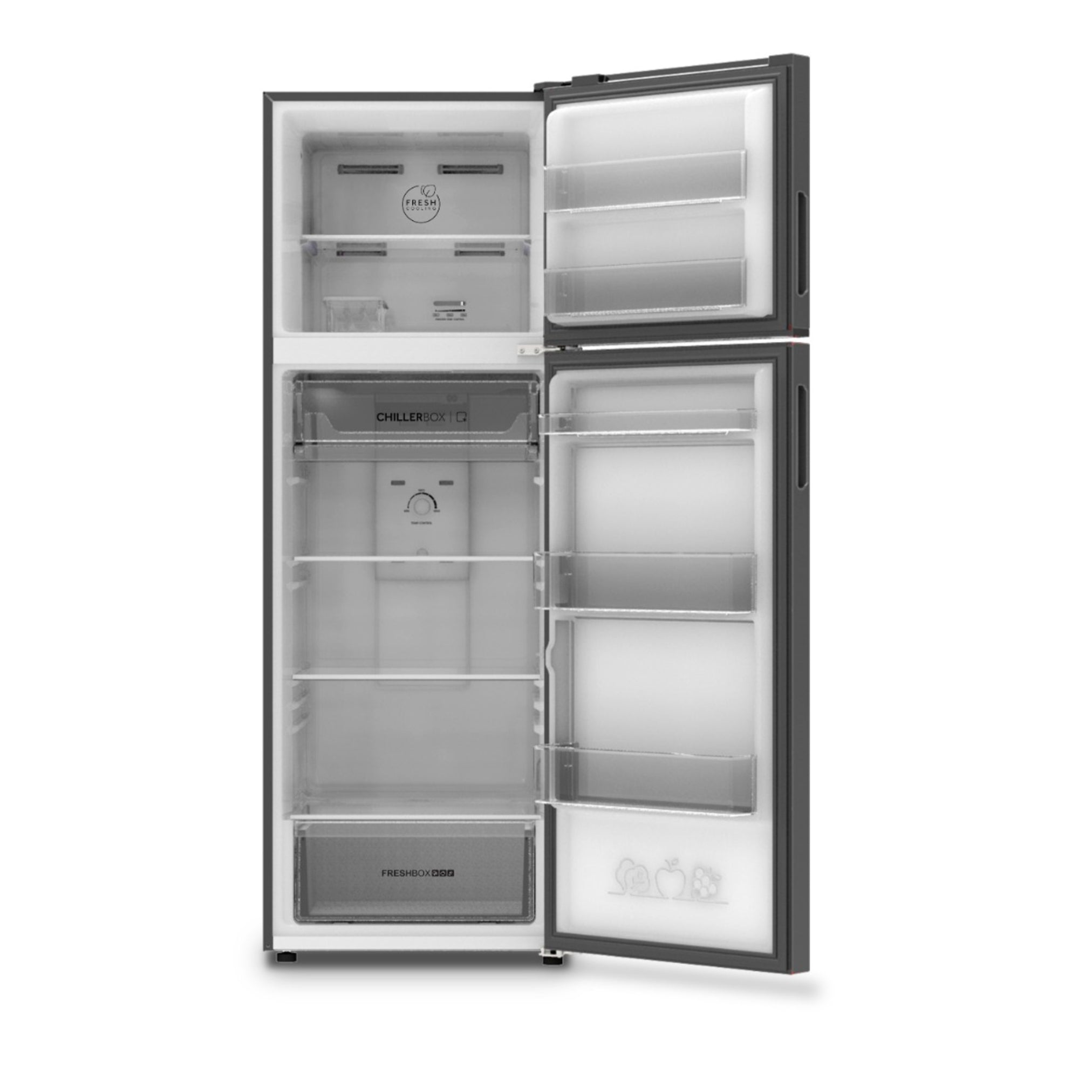 Haier No-Frost Refrigerator, 357 Liter, Inverter, Silver- HRF-380TMSM
