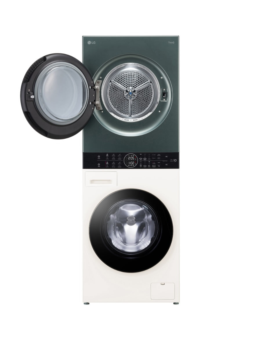 LG Wash Tower Automatic Washing Machine with Dryer, 13 kg 10 KG Dryer, Green - FWT1310BG