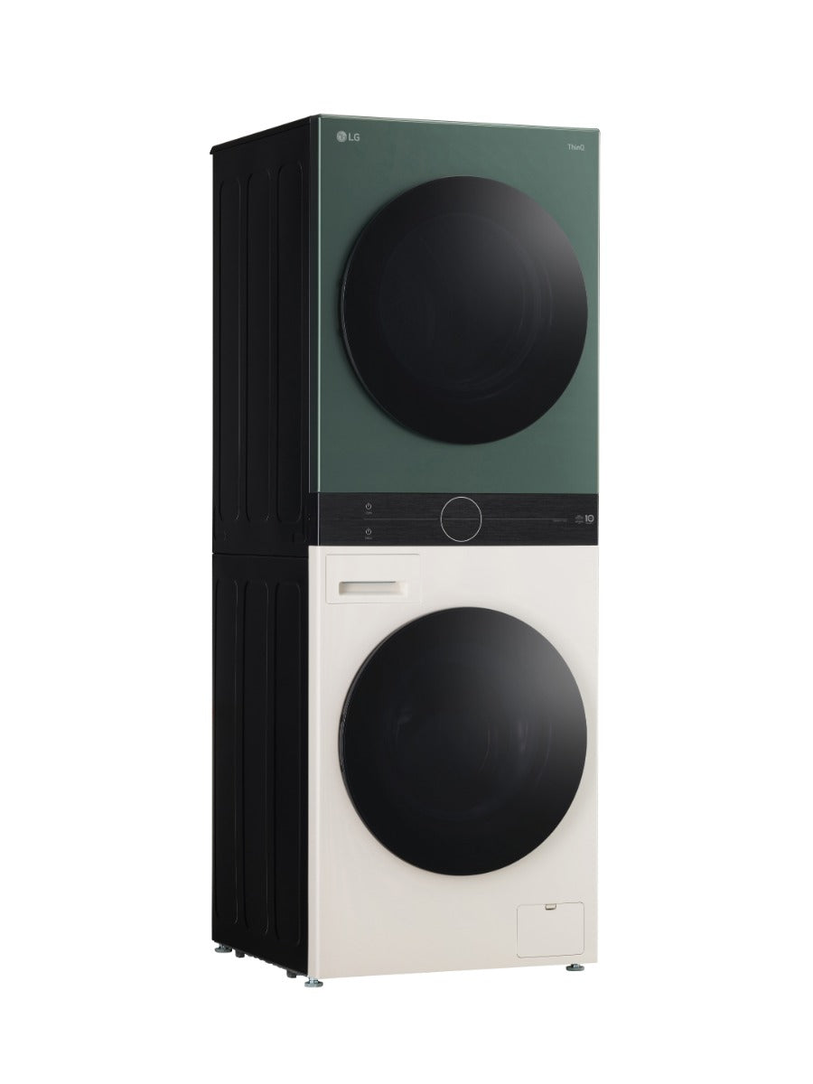 LG Wash Tower Automatic Washing Machine with Dryer, 13 kg 10 KG Dryer, Green - FWT1310BG