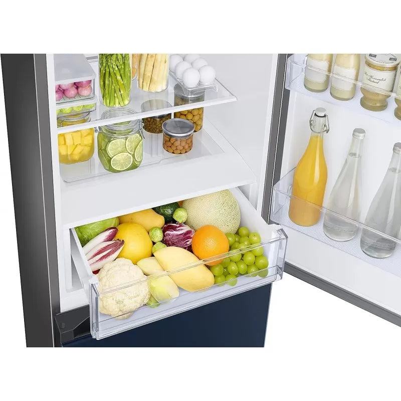 SAMSUNG Combined Refrigerator Bottom Freezer 344L Blue RB34A6B0E41/MR
